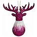 Decorazione Natalizia Renna Fucsia Plastica Porporina 13,5 X 15,5 X 7 Cm (24 Unità) - Foto miniatura 2