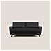 Callisto Divano letto matrimoniale in tessuto morbido impermeabile T02 168 cm (mat. 120x197) nero - Foto miniatura 3