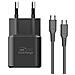 Caricabatterie Ultraveloce Gan Usb-c 35w Con Cavo Usb-c Da 1,2 M, Nero - Foto miniatura 3