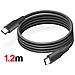 Caricabatterie Ultraveloce Gan Usb-c 35w Con Cavo Usb-c Da 1,2 M, Nero - Foto miniatura 4