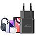 Caricabatterie Ultraveloce Gan Usb-c 35w Con Cavo Usb-c Da 1,2 M, Nero - Foto miniatura 5