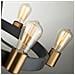 Lampadario Industrial Nordico Silas Acciaio Zinco Antico Ottone 6 Luci E27 - Foto miniatura 2