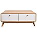 Cassie Credenza Bassa Con 2 Cassetti In Agglomerato Rovere E Bianco - Foto miniatura 2