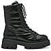 Black Casual Closed Booties Stivaletti Sintetico E Tessile Scarpe Donna Nero Eu 41, 1-26232-41 007 - Foto miniatura 2