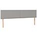 Letto a Molle Materasso e LED Grigio Chiaro 160x200 cm Tessuto - Foto miniatura 7