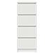 Credenza Bianca 37,5x35x99 cm in Legno Multistrato - Foto miniatura 8