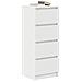 Credenza Bianca 37,5x35x99 cm in Legno Multistrato - Foto miniatura 9