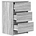 Comodino con 3 Cassetti Grigio Sonoma 39x35x65 cm - Foto miniatura 9