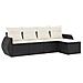 Set Divani Da Giardino 5 Pz Con Cuscini In Polyrattan Nero - Foto miniatura 2