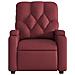 Poltrona Reclinabile Rosso Vino in Similpelle - Foto miniatura 6