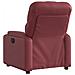 Poltrona Reclinabile Rosso Vino in Similpelle - Foto miniatura 3