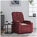 Poltrona Reclinabile Rosso Vino in Similpelle - Foto miniatura 2