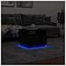Lusso Casadino -  Tavolino Da Soggiorno Con Luci Led Nero 50x49x40 Cm - Foto miniatura 4