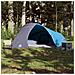 Tenda da Campeggio a Cupola per 4 Persone Blu Impermeabile - Foto miniatura 2