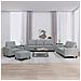 Set di Divani 4 pz Grigio Chiaro in Tessuto - Foto miniatura 2