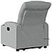 Poltrona Alzapersona Massaggi Reclinabile Grigio Chiaro Tessuto - Foto miniatura 5