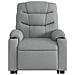 Poltrona Alzapersona Massaggi Reclinabile Grigio Chiaro Tessuto - Foto miniatura 9