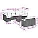 Set Divano da Giardino 10 pz con Cuscini Beige Misto Polyrattan - Foto miniatura 8