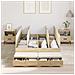 Struttura letto con contenitore Rovere Sonoma 120x200 cm - Foto miniatura 4