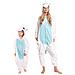 Pigiama Per Bambini Kigurumi Onesie Unicorno Blu 125-135 Cm - Foto miniatura 3