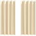 Tende con tende 2 pcs Crema Poliestere - Foto miniatura 1