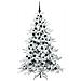 Albero di Natale Artificiale con Rami Pieghevoli Bianco 180 cm - Foto miniatura 4