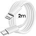 Cavo Usb-c A Lightning 2m Modello Must Havz Ricarica E Trasferimento Rapido, Bianco - Foto miniatura 3