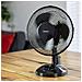 KB-7473 Ventilatore da tavolo elegante nero da 23 cm con funzione pivotante - Foto miniatura 2