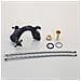 Rubinetto per lavabo da bagno, Blackswan, tipo M265 Dragon, modello corto nero, misura 20 cm - Foto miniatura 3