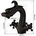 Rubinetto per lavabo da bagno, Blackswan, tipo M265 Dragon, modello corto nero, misura 20 cm - Foto miniatura 4