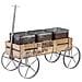 Carrello Espositivo In Legno E Metallo Marrone, 72,39x28,58x49,53 Cm - Foto miniatura 1