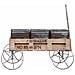 Carrello Espositivo In Legno E Metallo Marrone, 72,39x28,58x49,53 Cm - Foto miniatura 2
