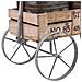 Carrello Espositivo In Legno E Metallo Marrone, 72,39x28,58x49,53 Cm - Foto miniatura 6