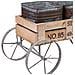 Carrello Espositivo In Legno E Metallo Marrone, 72,39x28,58x49,53 Cm - Foto miniatura 7
