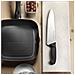 Coltello Cuoco Professionale P-9000 - Lama da 15cm in Acciaio Inox Forgiato - Manico Antiscivolo ergonomico nero - per taglio di carne, pesce e verdure - per Uso Domestico e Professionale - Made in Italy - Foto miniatura 2