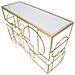 Tavolo Consolle Vkh625-oro-metallo-120x41x81 Cm - Foto miniatura 3