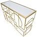 Tavolo Consolle Vkh625-oro-metallo-120x41x81 Cm - Foto miniatura 3