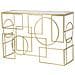 Tavolo Consolle Vkh625-oro-metallo-120x41x81 Cm - Foto miniatura 4