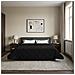 Duvet Invernale Nero 220 x 240 cm Microfibra e Fleece Teddy - Foto miniatura 2