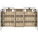 Set di Armadi da Bagno con porta 3 pcs 110 x 10,5 x 60,5 cm - Foto miniatura 7