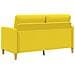 Divano con Storage Giallo Chiaro 152 x 78 x 87 cm Poliestere - Foto miniatura 5