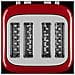 5KMT4109EER 7 4 fetta /e 1640 W Rosso, Acciaio inox - Foto miniatura 6