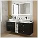 Mobile sottolavabo, Beige, 140 cm, Cassetti con chiusura ammortizzata, Ripiano con superficie di appoggio - Foto miniatura 3