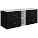 Mobile sottolavabo, Beige, 140 cm, Cassetti con chiusura ammortizzata, Ripiano con superficie di appoggio - Foto miniatura 1