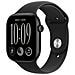 Watch Series 12 GPS, cassa 42 mm in alluminio nero con cinturino Sport nero - S /M - Foto miniatura 1