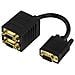 Cavo Y-splitter VGA-2X VGA dorati - Foto miniatura 2