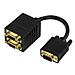 Cavo Y-splitter VGA-2X VGA dorati - Foto miniatura 1