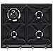 Piano Cottura SR964NGH Serie Victoria a Gas 4 Fuochi Gas Colore Nero - Foto miniatura 3