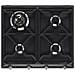 Piano Cottura SR964NGH Serie Victoria a Gas 4 Fuochi Gas Colore Nero - Foto miniatura 6