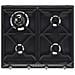 Piano Cottura SR964NGH Serie Victoria a Gas 4 Fuochi Gas Colore Nero - Foto miniatura 4